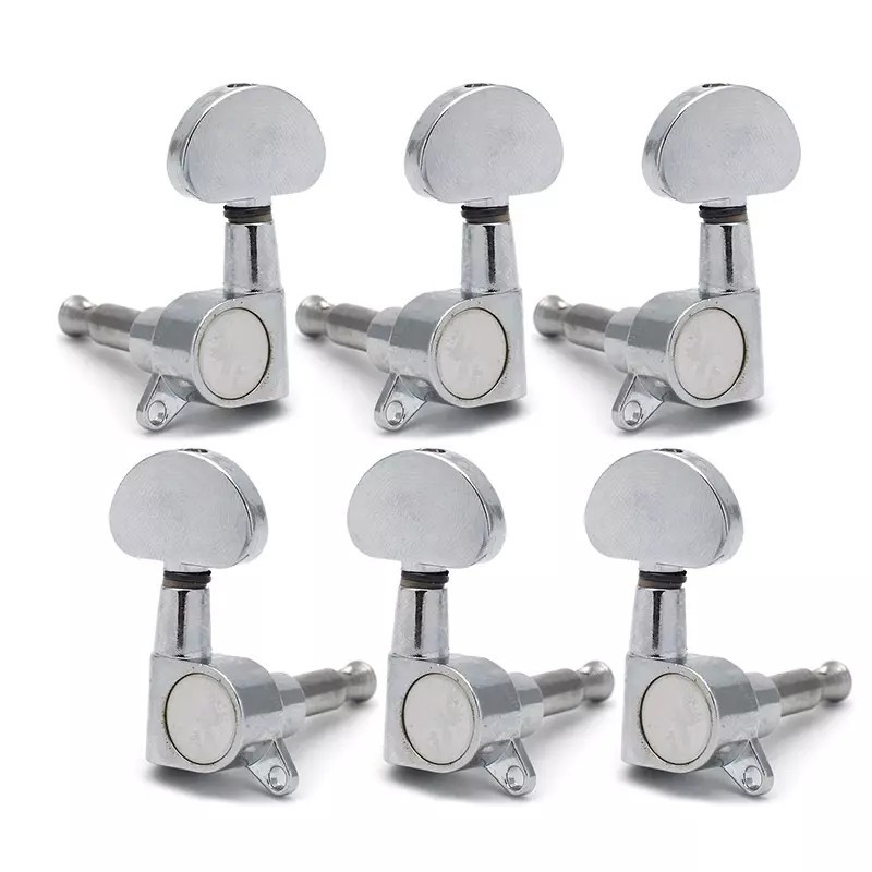 Klucze do gitary elektrycznej akustycznej, olejowe Kera Audio DSQ-GT01 silver (3+3) - 2