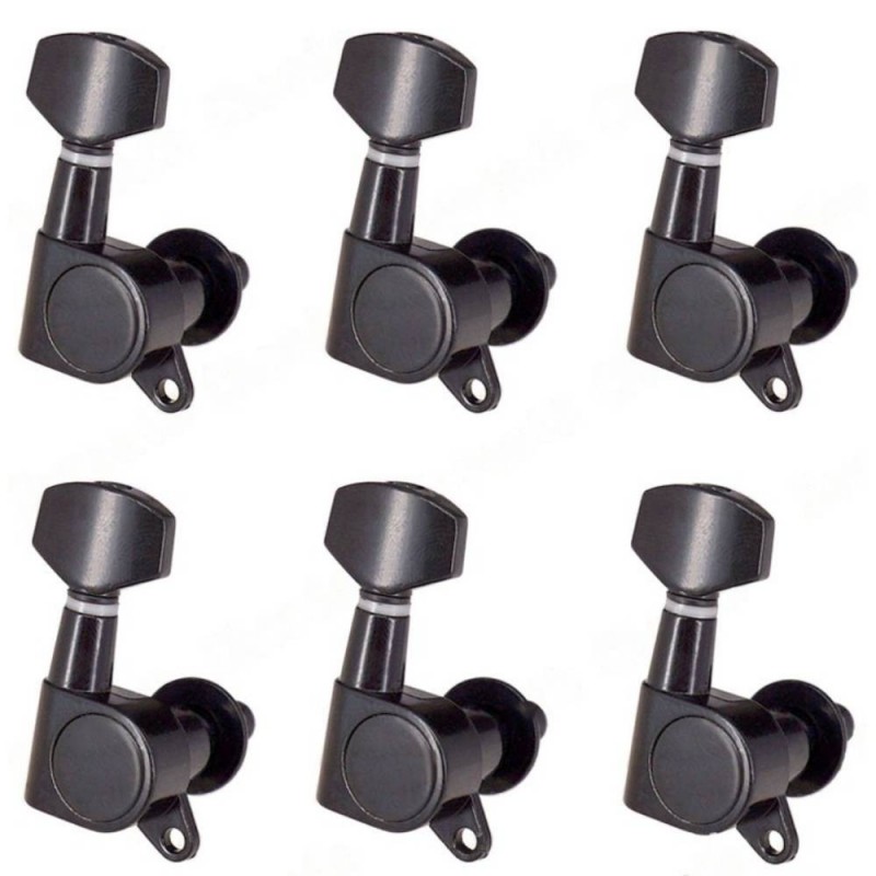 Klucze do gitary elektrycznej olejowe Kera Audio QFB-XFT-BK (6) - 1