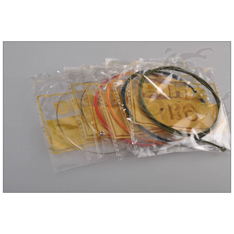 Kolorowe struny do gitary akustycznej SPOCK SA66 (11-52) - 4