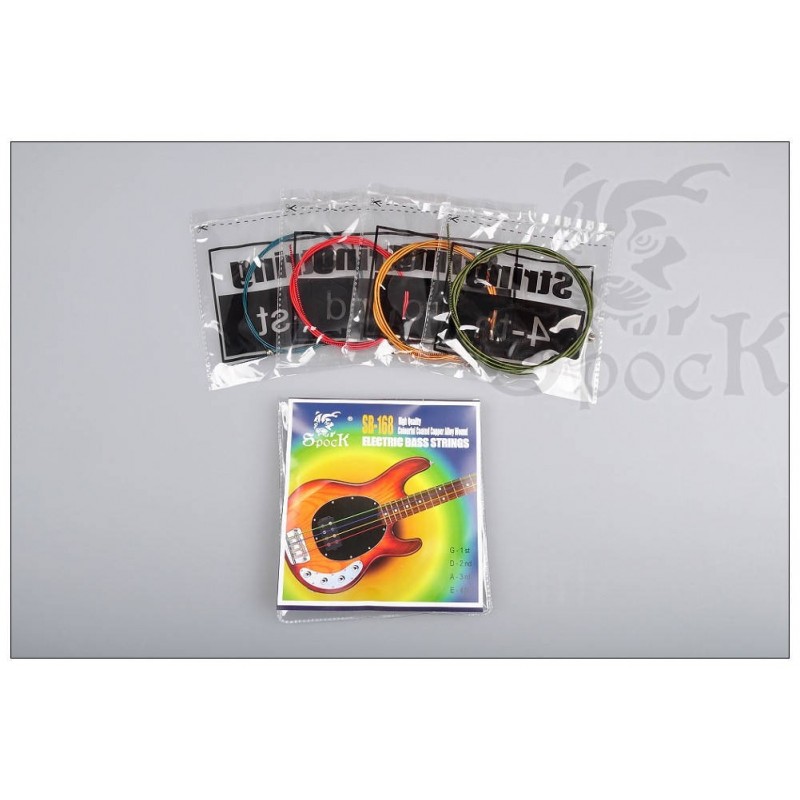 Kolorowe struny do gitary basowej SPOCK SB168 (40-95) - 3