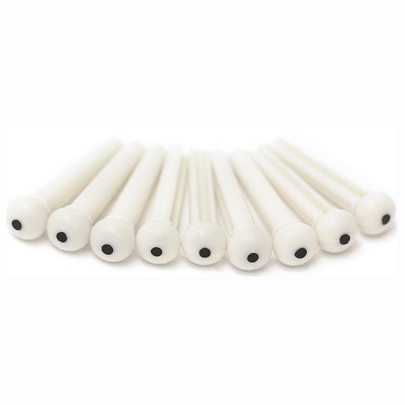 Kołek do mostka gitary akustycznej Kera Audio MZ-01 biały - 2