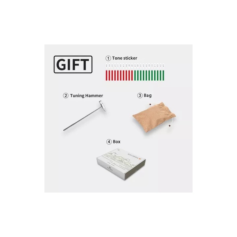 Mała kalimba Hluru KM8-Maple - 3