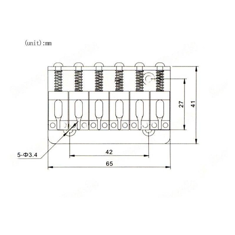 Mostek do gitary elektrycznej Kera Audio M-ST-CR-065 - 2