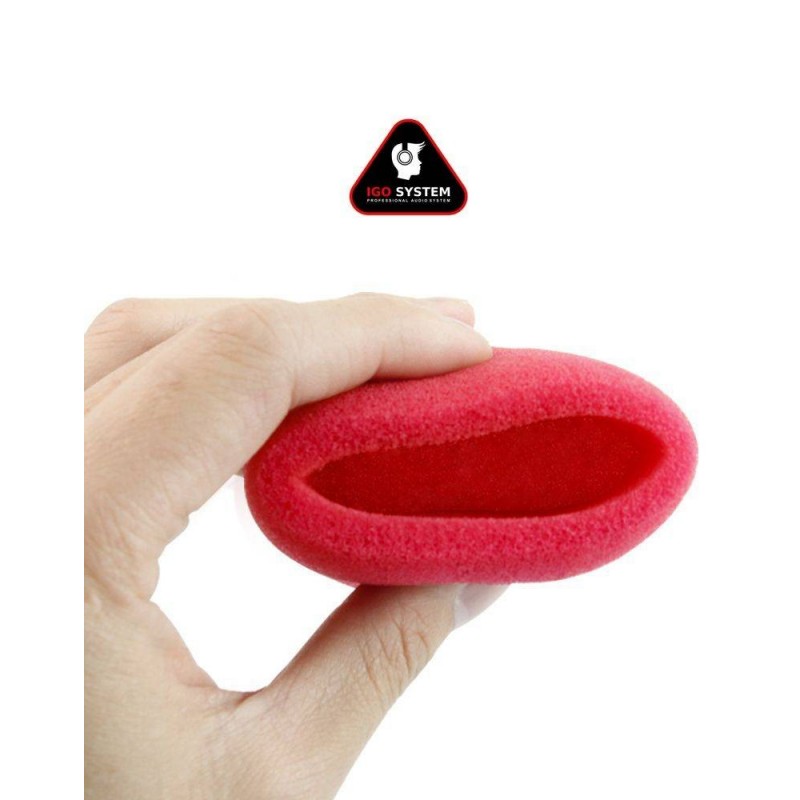 Osłona przeciwwietrzna do mikrofonu IGO SYSTEM MCC-001 Czerwona - 5