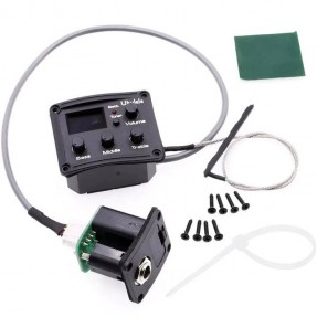 Pickup aktywny do ukulele z tunerem chromatycznym zestaw Kera Audio EQT-ukulele - 1