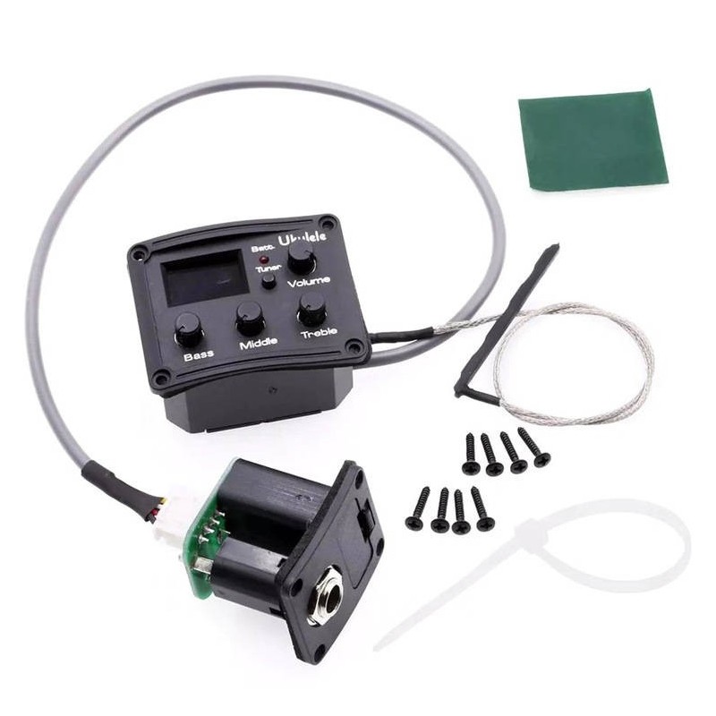 Pickup aktywny do ukulele z tunerem chromatycznym zestaw Kera Audio EQT-ukulele - 1