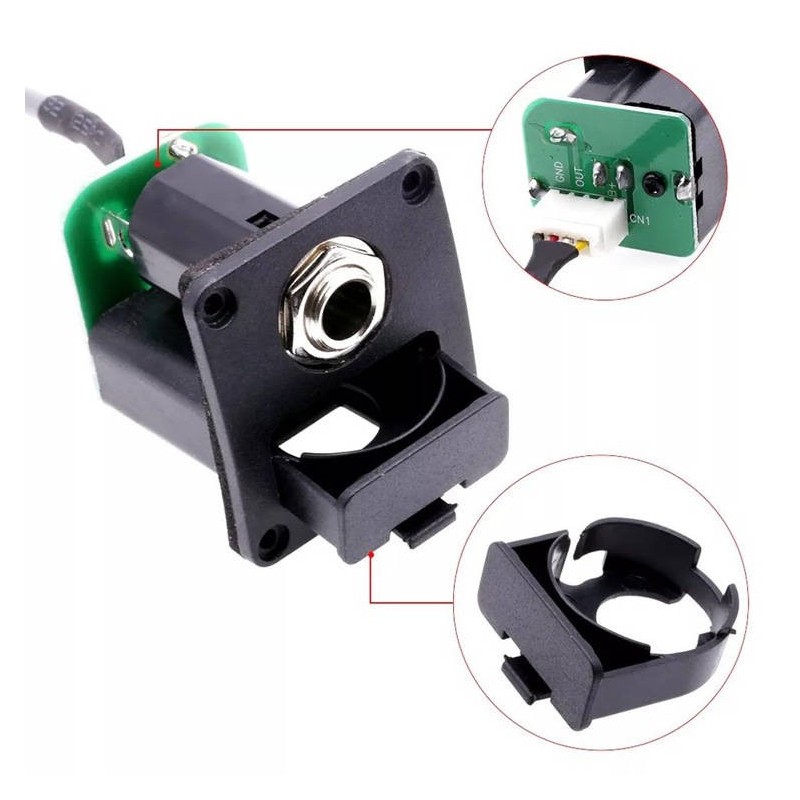 Pickup aktywny do ukulele z tunerem chromatycznym zestaw Kera Audio EQT-ukulele - 4