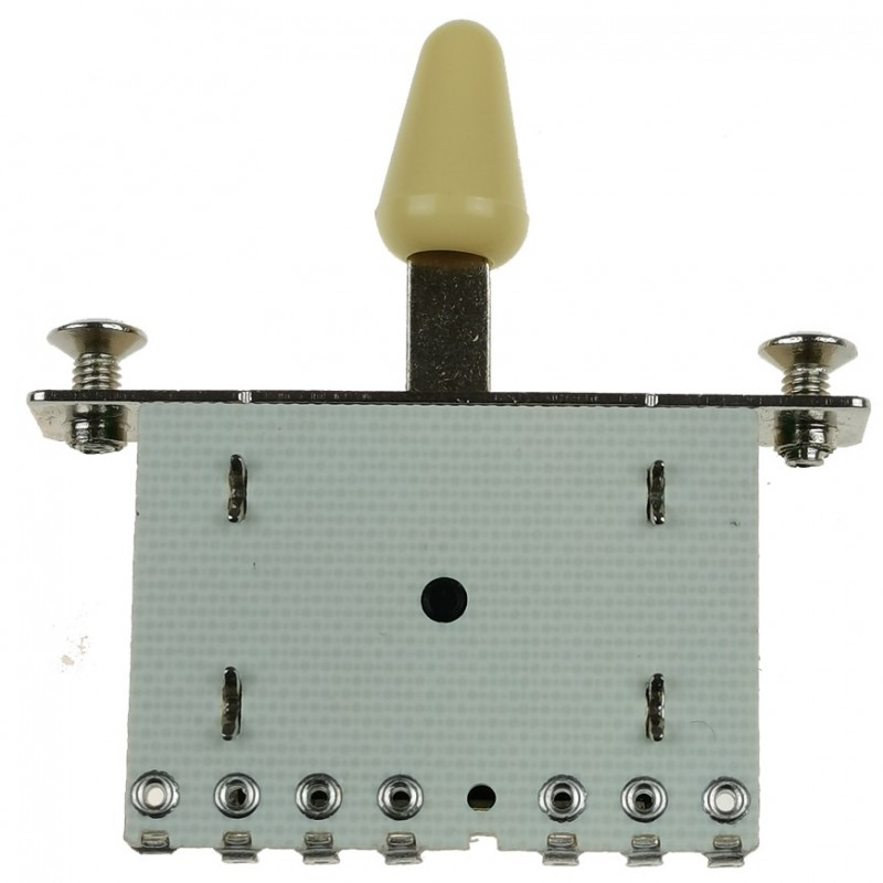 Przełącznik 5-poz. Kera Audio 5P/SQ/ST/Kremowy - 2