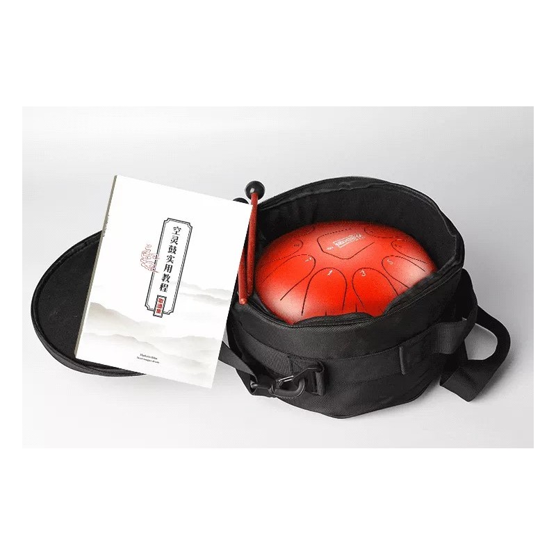 Round tongue drum 12" 8 ton Hluru TY8-12-InkBlack - 2