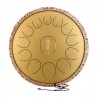 Round tongue drum 14" 13 ton Hluru TY13-14-Gold - 1