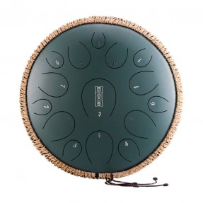 Round tongue drum Hluru 14" 15 ton TY15-14-MineralGreen - 1