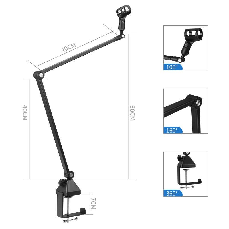 Statyw stołowy do mikrofonu KA-LINE STAND NB-38 - 2