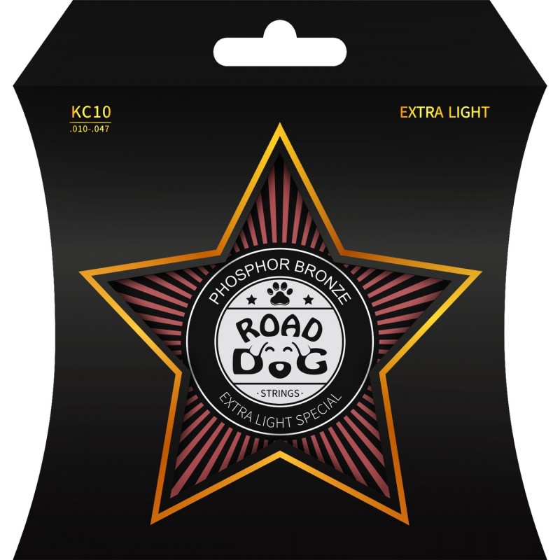 Struny do gitary akustycznej ROAD DOG KC10 - 1