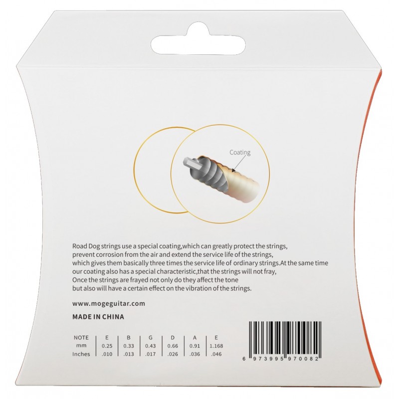 Struny do gitary elektrycznej ROAD DOG KE10 - 2