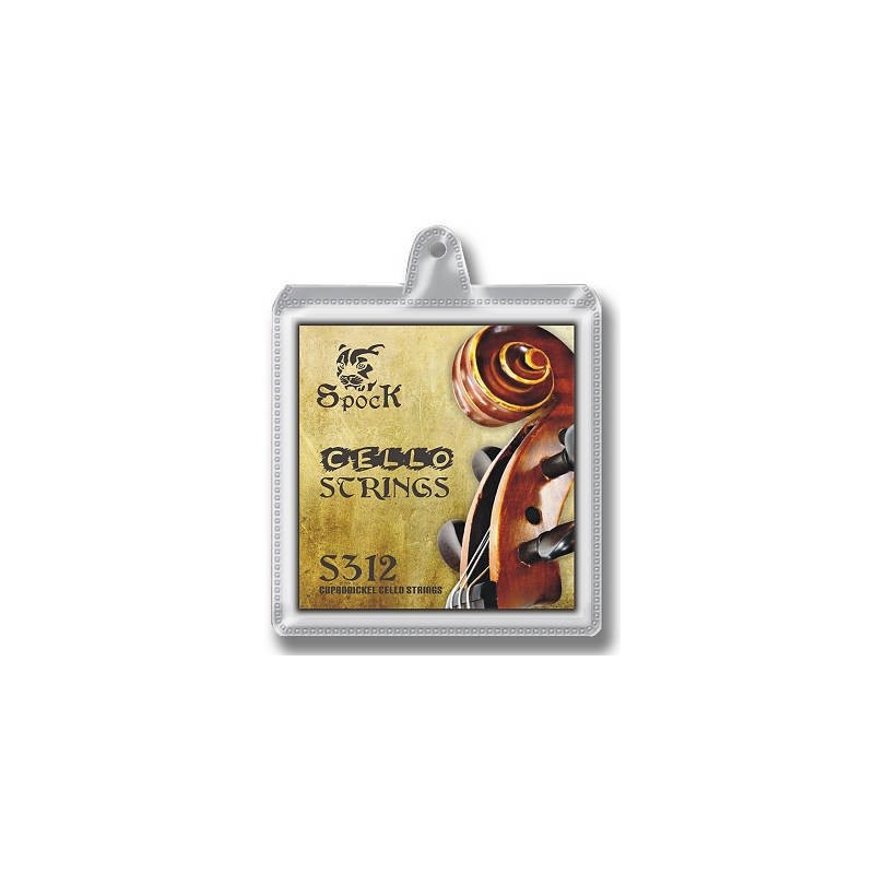 Struny do wiolonczeli z miedzioniklem SPOCK S312 - 1