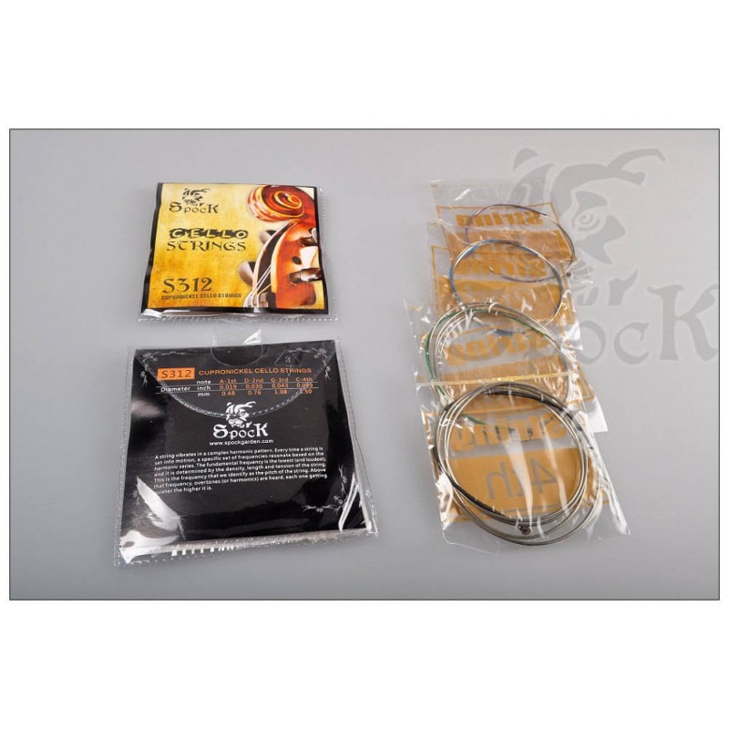 Struny do wiolonczeli z miedzioniklem SPOCK S312 - 4