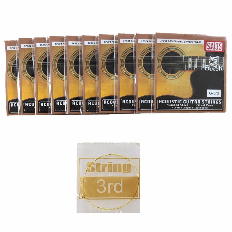 Struny pojedyncze do gitary akustycznej SPOCK 0.24/G-3rd/SA35 - 3