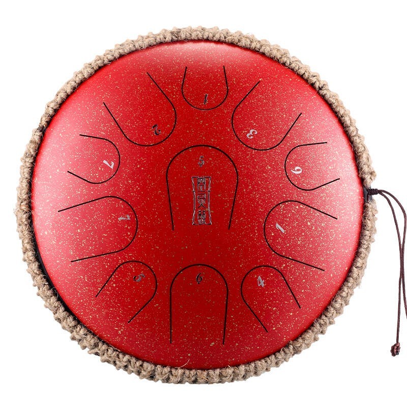 Tongue drum 11 ton 14" premium Hluru TB11-14-GalaxyRed - 1
