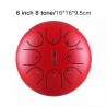 Tongue drum lotus children 6" 8 ton Hluru-Huashu TC8-6-Red - 2