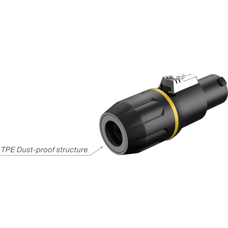 Wtyk głośnikowy 4-pin wersja heavy duty Roxtone RS4FP-HD-YL - 3