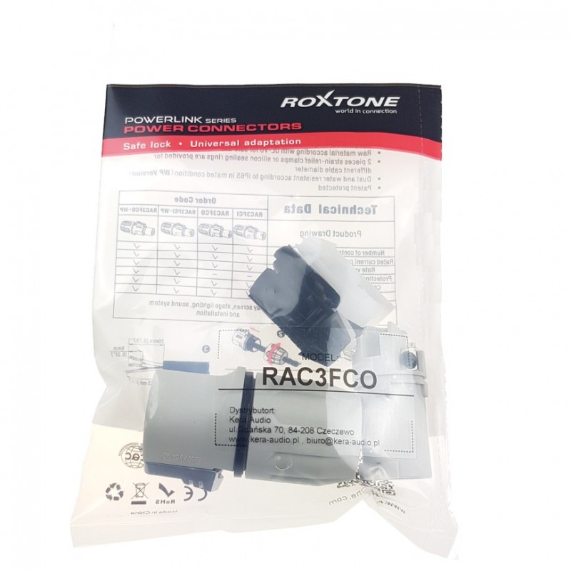 Wtyk zasilania power-out Roxtone RAC3FCO - 5