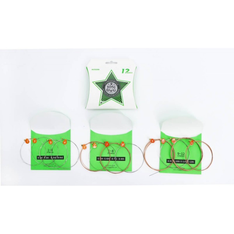Zestaw 12 strun do gitary akustycznej ROAD DOG KC1230 - 5
