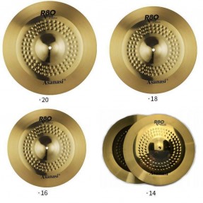 Zestaw talerzy perkusyjnych Asanasi R80 - 1