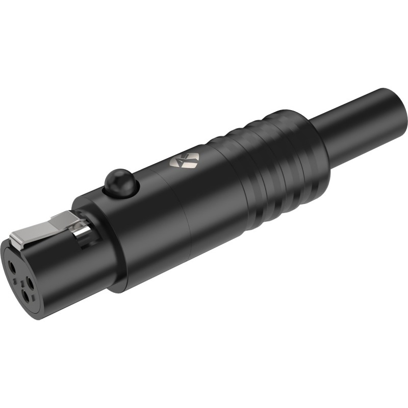 Złącze kabla Mini XLR żeński 3-pinowe Roxtone RMX3F-B - 2