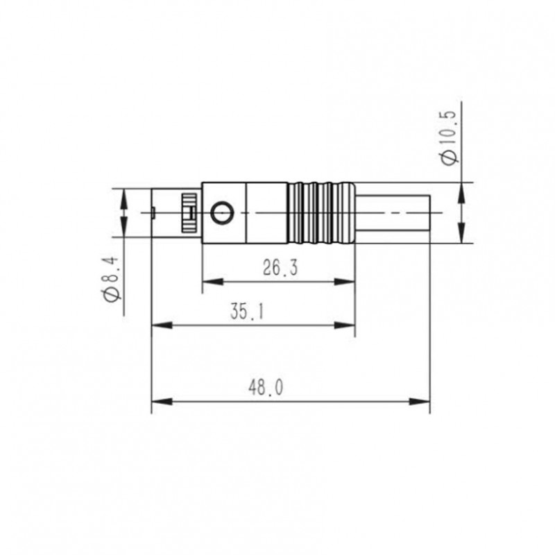 Złącze kabla Mini XLR żeński 3-pinowe Roxtone RMX3F-B - 3
