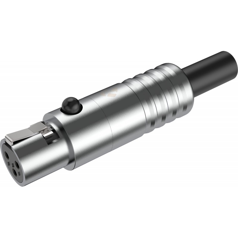 Złącze kabla Mini XLR żeński 3-pinowe Roxtone RMX3F-C - 2