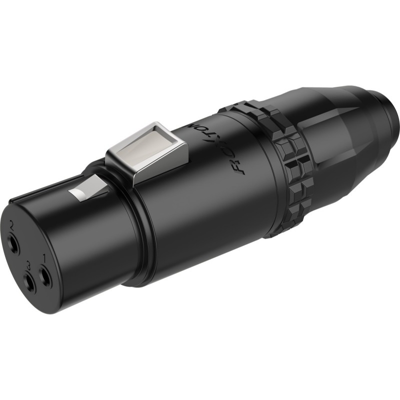 Złącze wodoodporne IP67 typu XLR Roxtone RX3FWP-BG - 2