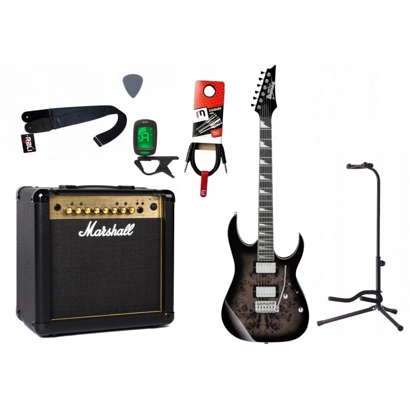 Gitara elektryczna Ibanez GRG220PA1 + wzmacniacz - zestaw 1410 - 1