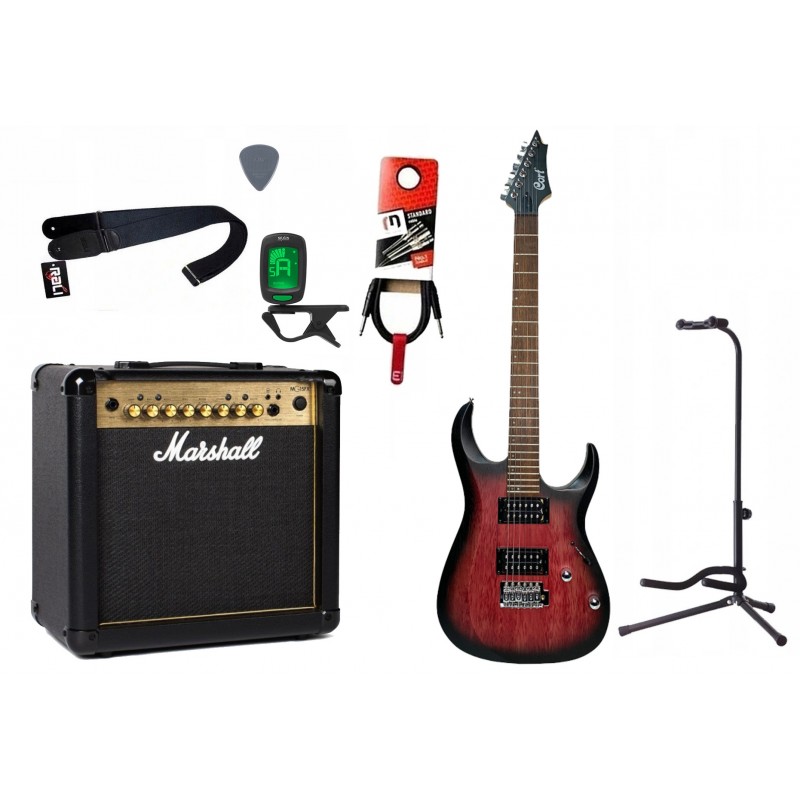 Gitara elektryczna Cort X100 + wzmacniacz - zestaw 1433 - 1