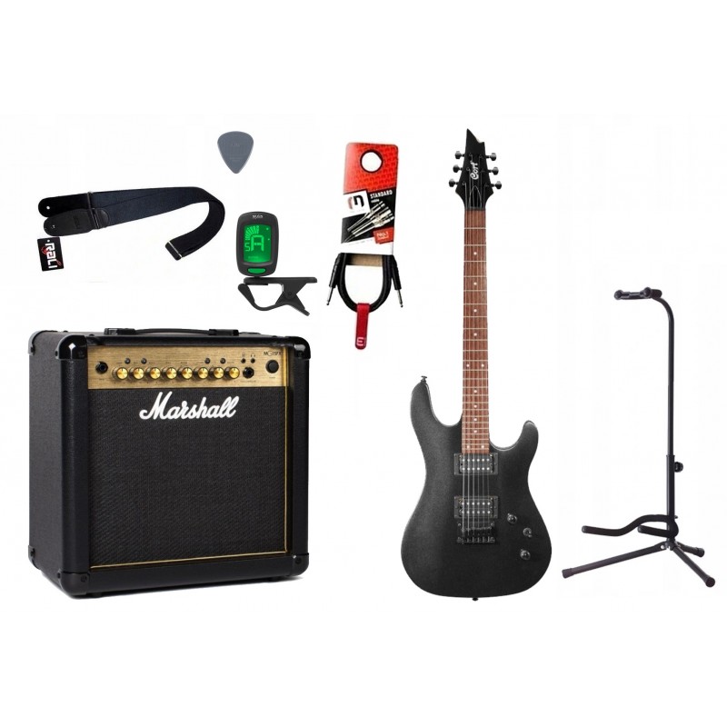 Gitara elektryczna Cort KX 100 + wzmacniacz - zestaw 1435 - 1