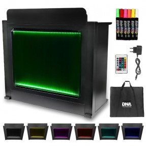 DNA DJ BOOTH - stół stanowisko DJ podświetlana tablica LED RGB pilot długopisy pokrowiec - 1