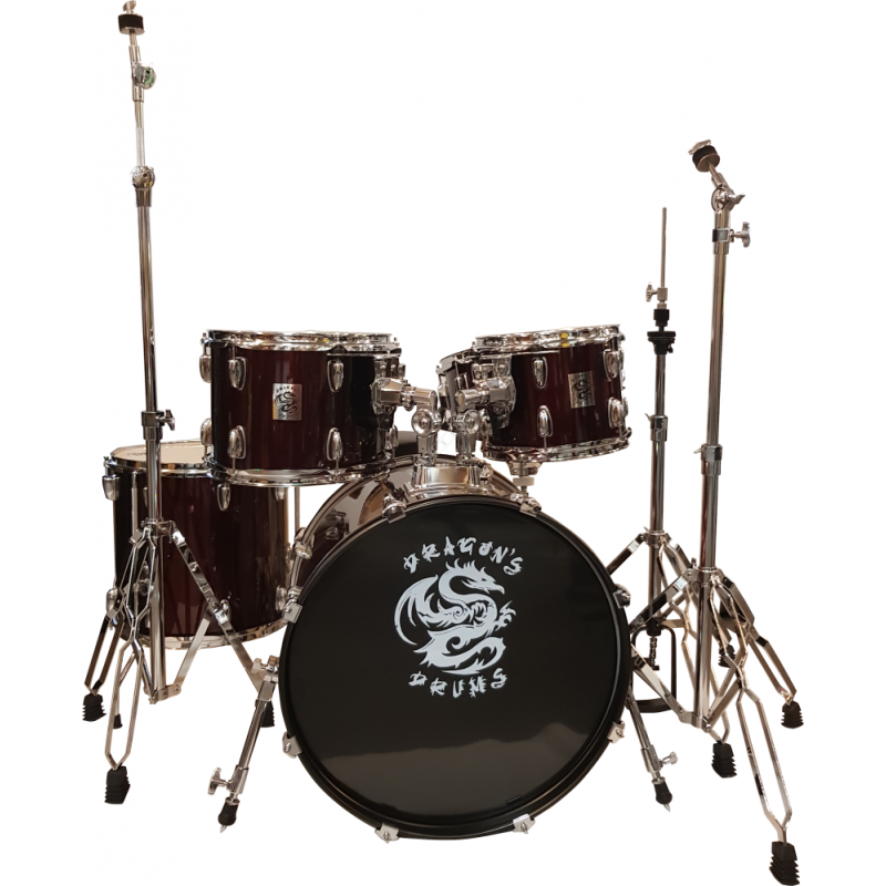 Dragon's Drums DD412111A 18" Black - Perkusja akustyczna zestaw - 1