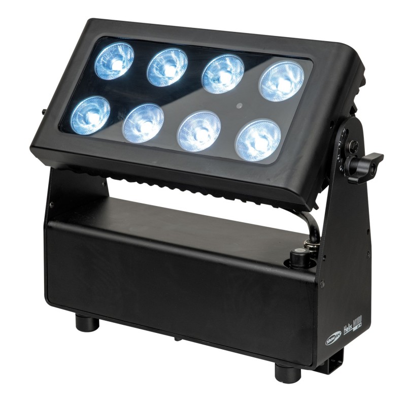 Showtec Ruchoma głowa Wash Helix M1100 Q4 Mobile LED RGBW (CRMX & WDMX)