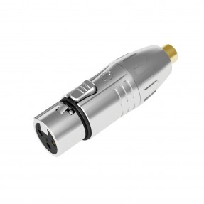 Seetronic Adapter XLR 3P żeński na RCA żeński