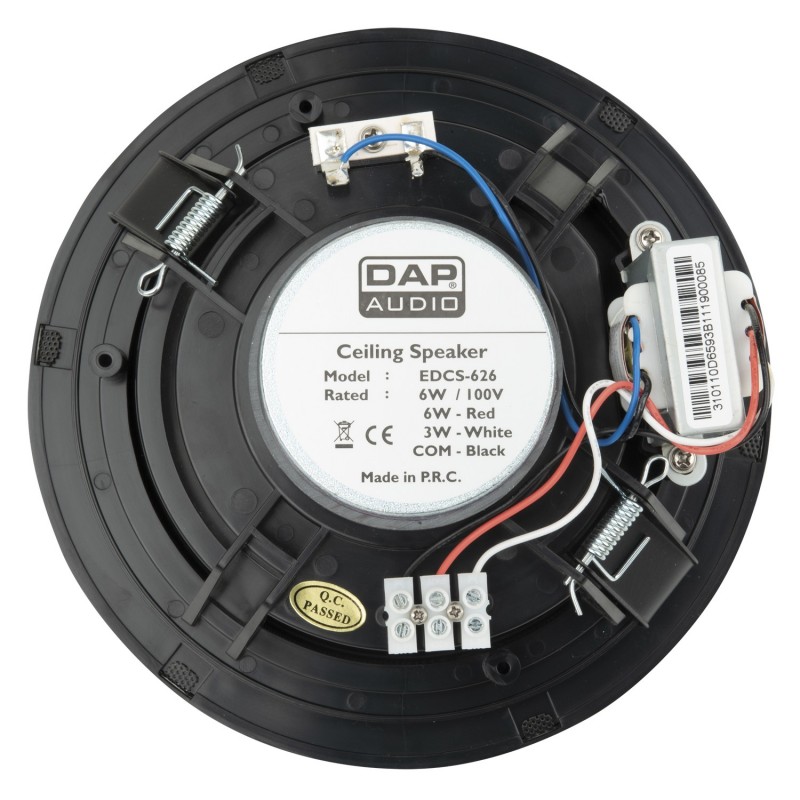 DAP Audio Głośnik 6" sufitowy pasywny EDCS-626 - czarny