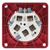 PCE Gniazdo zasilające CEE 125 A/400 V 5P żeńskie IP67  - czerwone