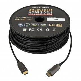 DAP Audio Kabel HDMI 2.0 AOC 4K - 15 m