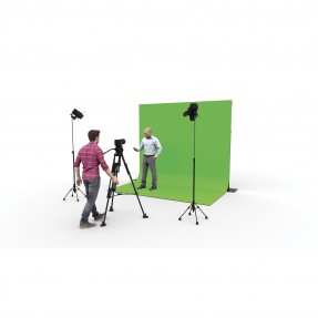 Wentex Kurtyna Greenbox Chromakey 300 g/m² Green screen - 290 x 400 cm
