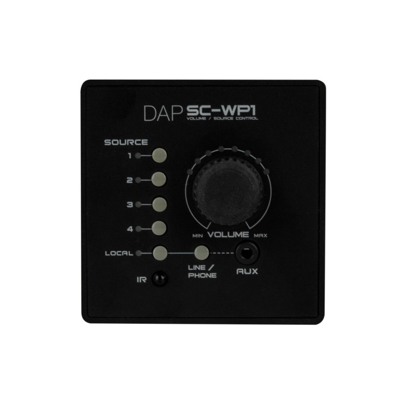 DAP Audio Pilot ścienny zdalnego sterowania SC-WP1 dla SC-5.2 Source Control - czarny