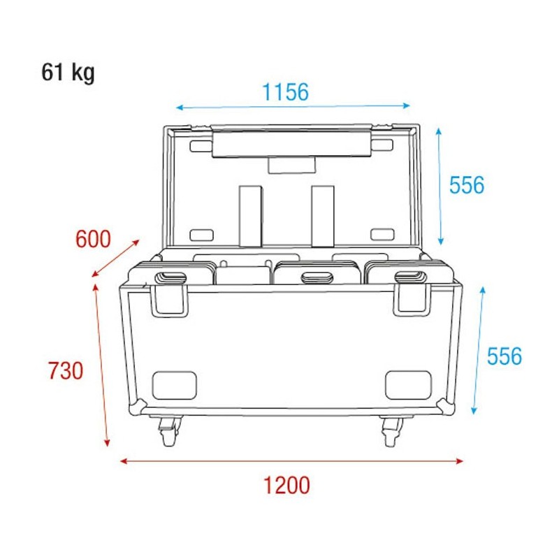 Wentex Skrzynia na zestaw FOH Pipe & Drape