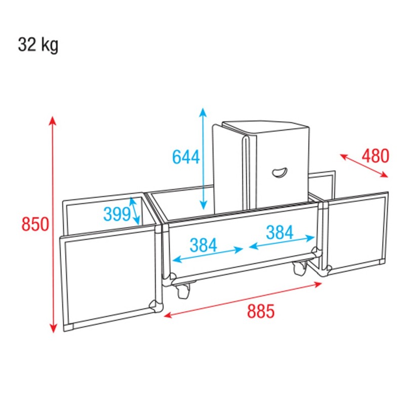 DAP Audio Skrzynia transportowa na 2x Odin SF-12A