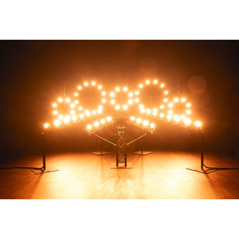 Showtec Stage Blinder FLEX Blaze - Zestaw 8x 100 W LED blindery + kontroler