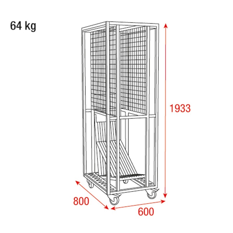 Wentex Wózek transportowy Pipe & Drape