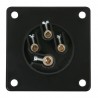PCE Wtyk zasilający CEE 16 A/400 V 4P żeński IP44 - czarny