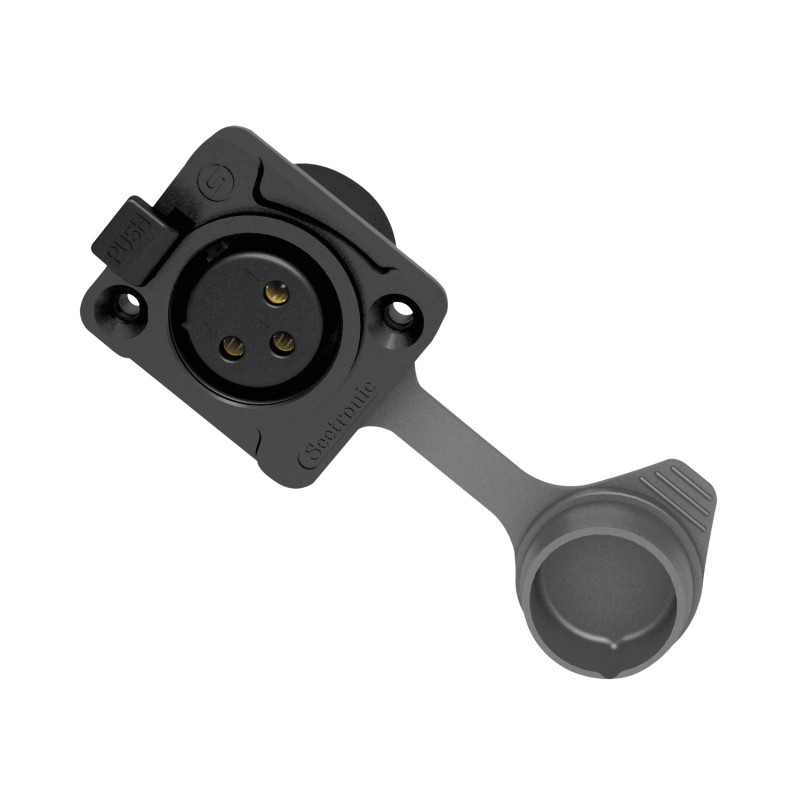 Seetronic Złącze montażowe XLR 3P męski IP65