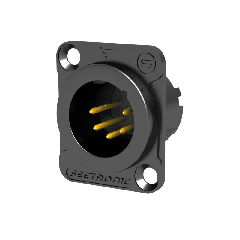 Seetronic Złącze montażowe XLR 5P męski